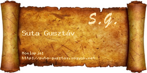 Suta Gusztáv névjegykártya