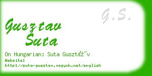 gusztav suta business card